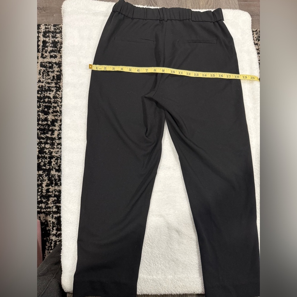 Zara Black Pants with White Stripes - Picture 3 of 12